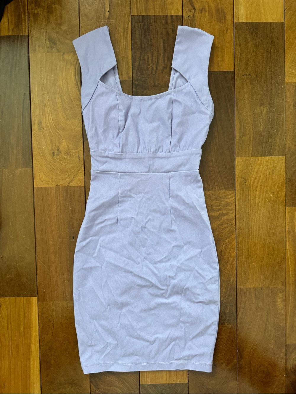 Nasty Gal Vintage Solemio Lilac Geometric Bodycon Mini Dress